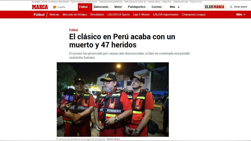 "Banderazo trágico": así reaccionó la prensa internacional tras lo ocurrido en Matute previo al Clásico [FOTOS]