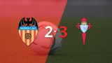 LaLiga EA Sports: Ni el doblete de Guido Rodríguez ayudó a Valencia en la derrota ante Celta