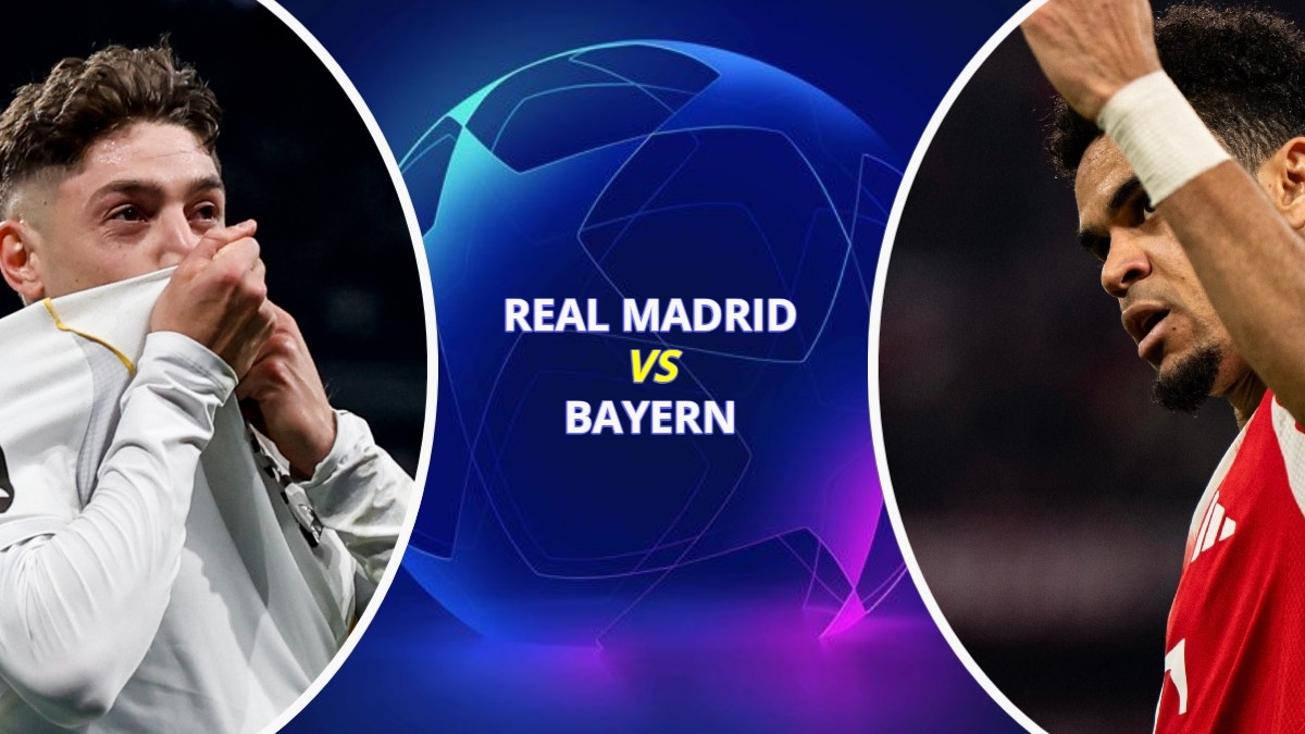 Señal de partido, Real Madrid vs Bayern por la UEFA Champions League.