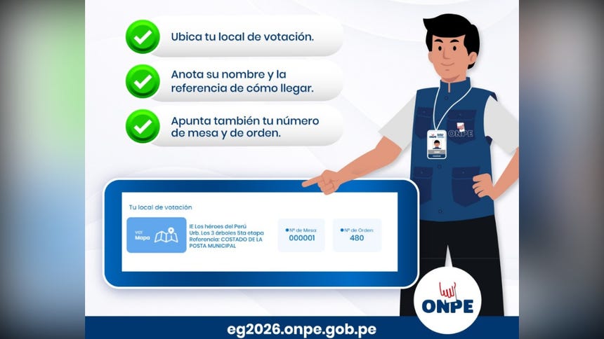 Local de votación de ONPE