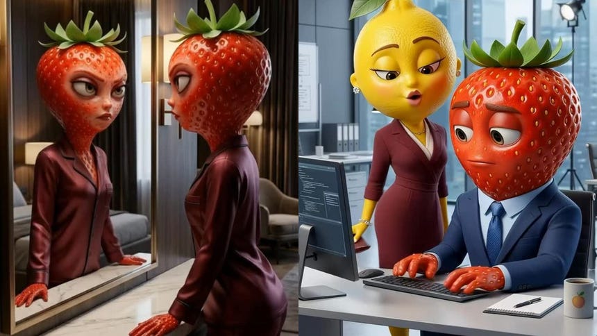 Fresas, plátanos y naranjas humanizadas protagonizan estas parodias de telenovelas clásicas.