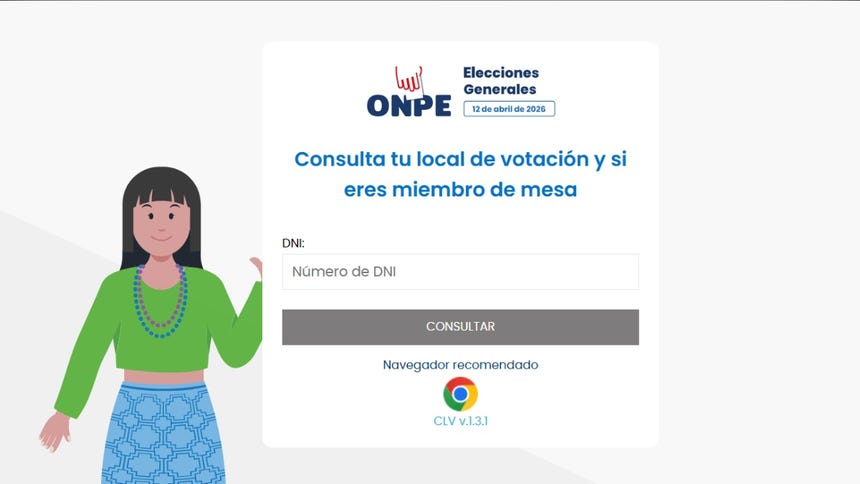 Conoce cómo consultar tu local de votación en ONPE