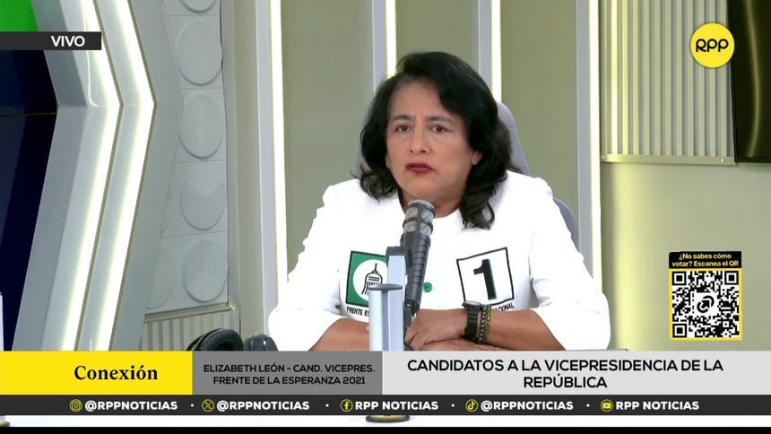 Candidata a la vicepresidencia por Frente de la Esperanza: 