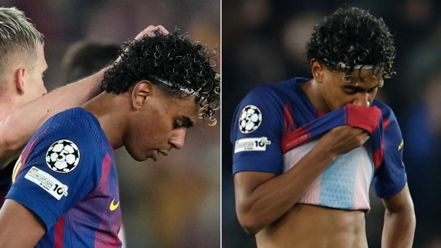 Lamine Yamal mostró su tristeza tras la derrota de Barcelona ante Atlético de Madrid por Champions [FOTOS]