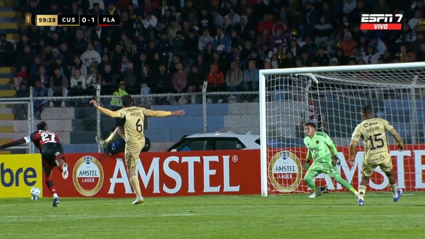 Así fue el gol de Flamengo ante Cusco FC