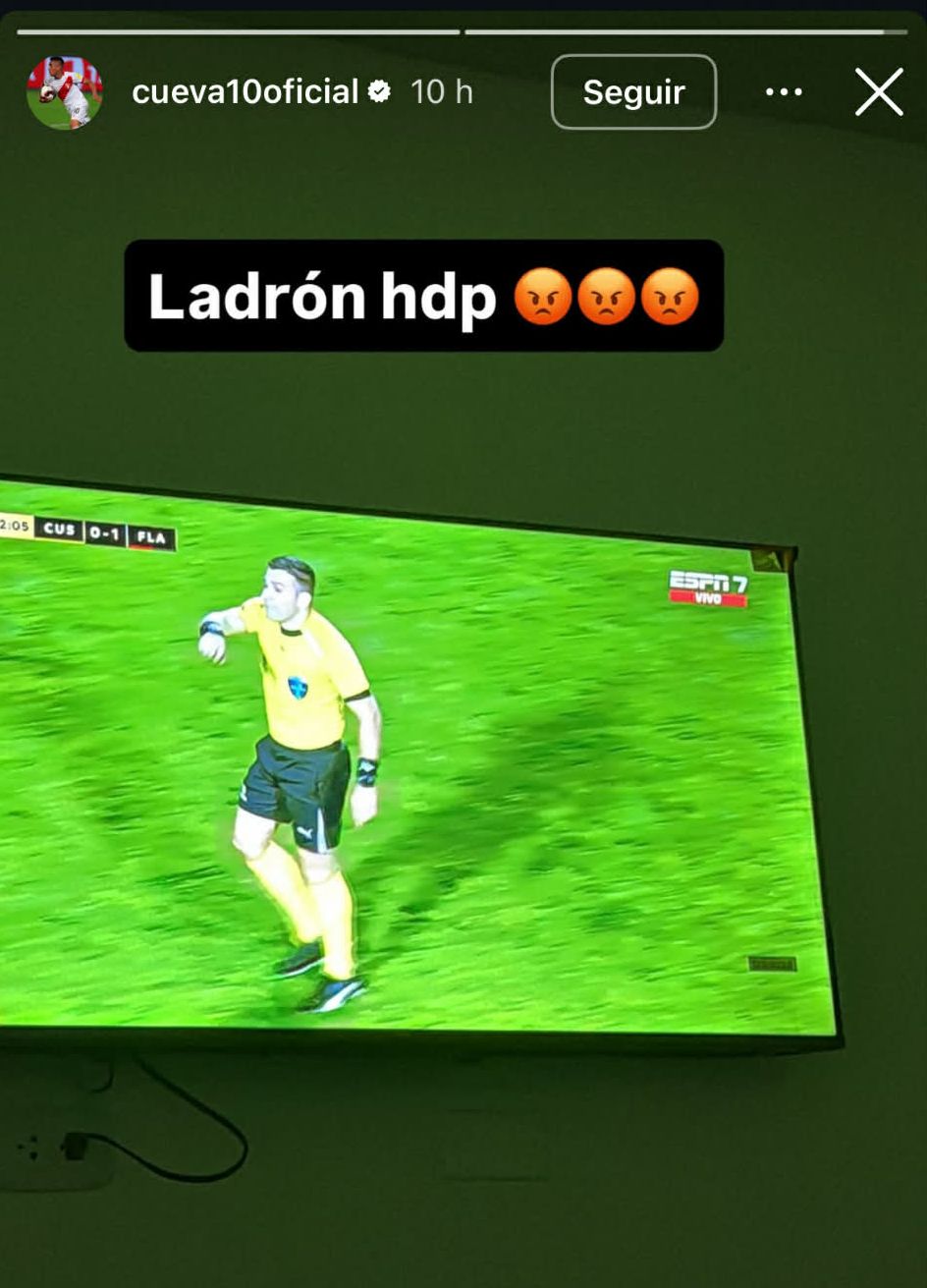 Esta fue la publicación de Christian Cueva por la derrota de Cusco FC. Esta fue la publicación de Christian Cueva por la derrota de Cusco FC.