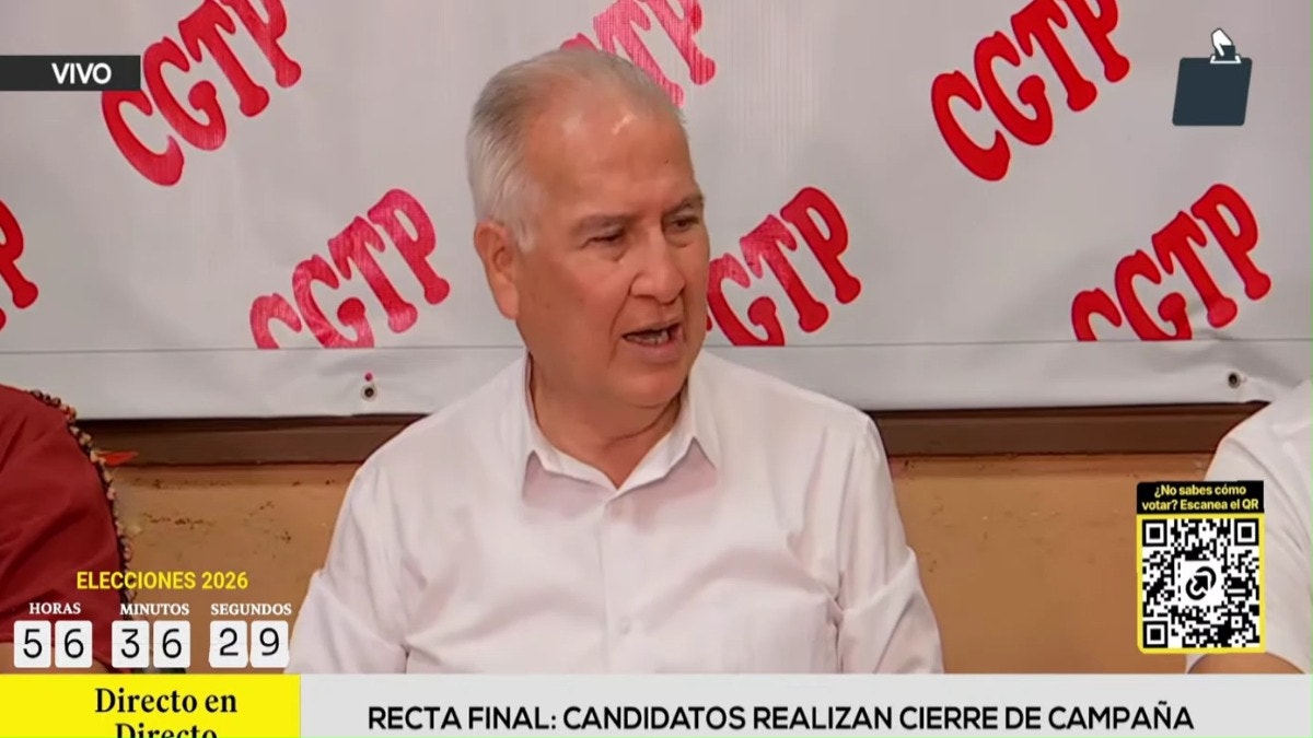 Alfonso López Chau cierra campaña con propuestas para jóvenes, mujeres y trabajadores en Plaza 2 de Mayo