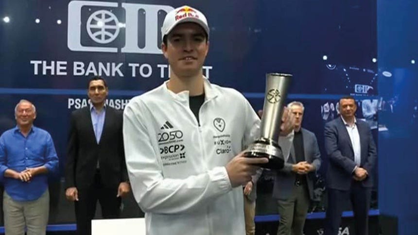 ¡Vale oro! Diego Elías se consagró campeón en El Gouna International Squash Open