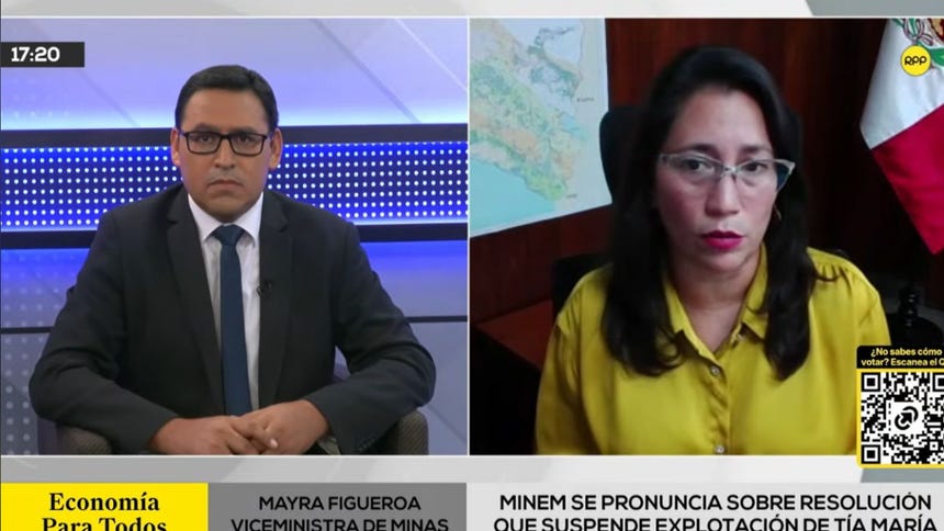 Tía María: Minem asegura que nueva evaluación de permiso de explotación será 