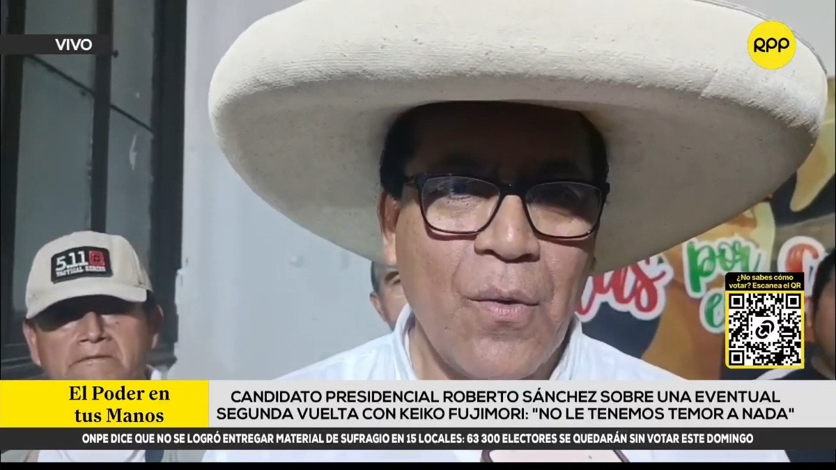 Sánchez dice que aguardará el resultado electoral en su local partidario. 