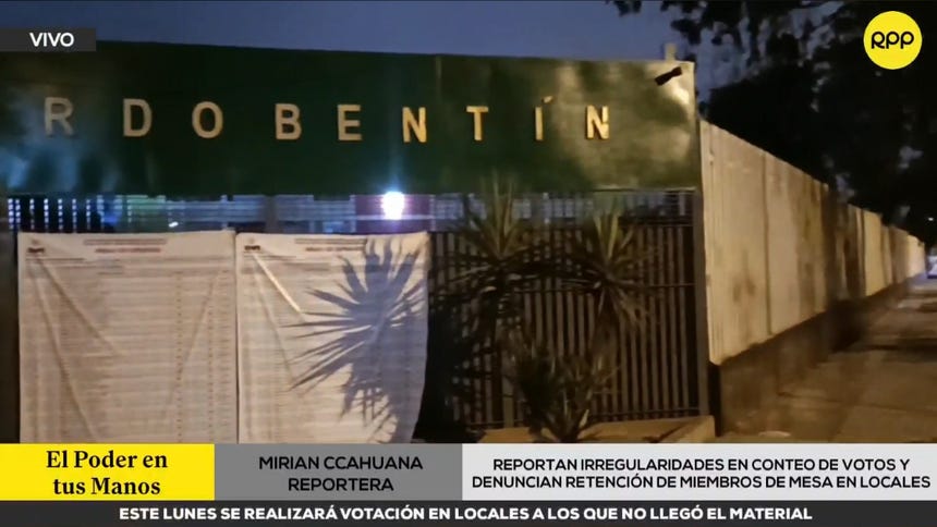 Elecciones 2026: miembros de mesa denuncian demoras, falta de apoyo de la ONPE y retención en locales de votación