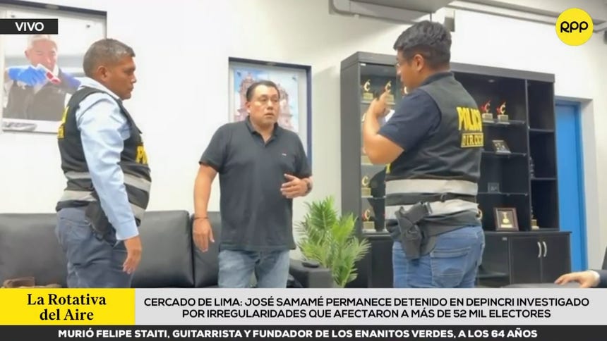 Cercado de Lima: José Samamé permanece detenido en la sede de la Depincri por presunta omisión de funciones