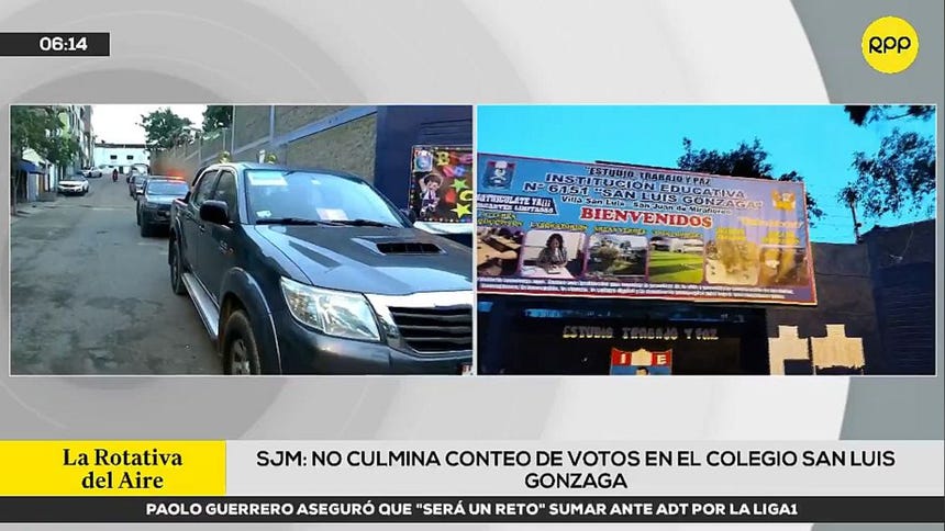 ¡Hasta el amanecer! Escrutinio en colegio de SJM seguía pasadas las seis de la mañana