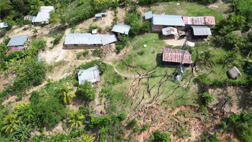 San Martín: deslizamientos y hundimientos obligan a evacuar a familias en caserío Eladio Tapullima