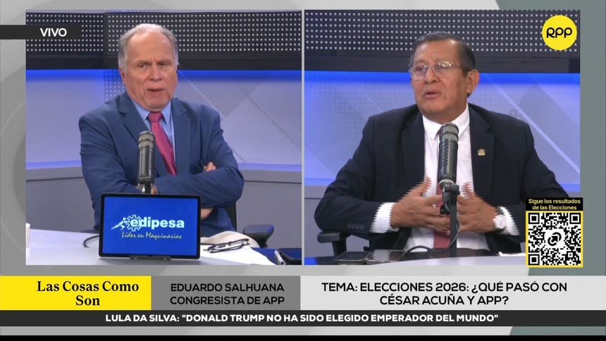 Eduardo Salhuana admitió que APP cargó una 