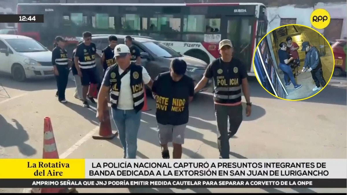 La PNP incautó durante la intervención un vehículo, cuatro celulares y tres tarjetas bancarias. 