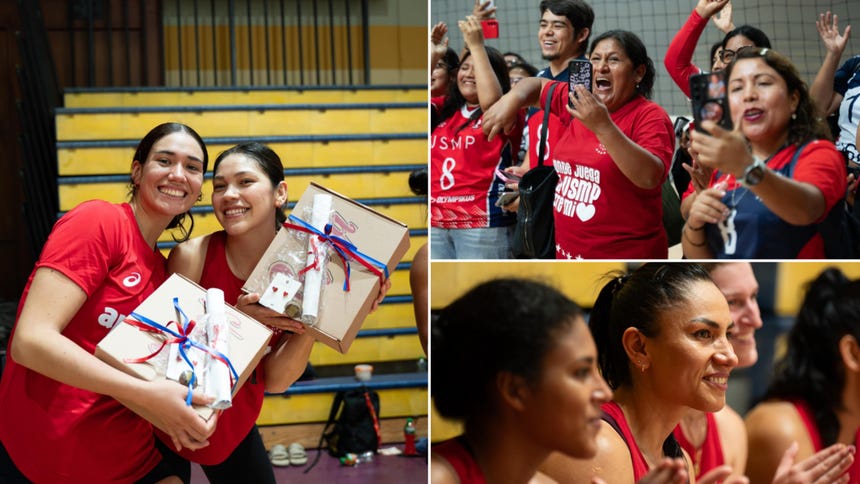 Jugadoras de San Martín reciben el cariño de su hinchada antes de la final contra Alianza Lima [FOTOS]