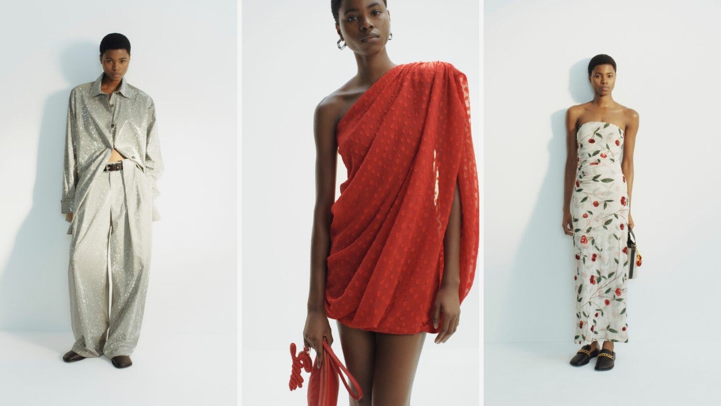 La colaboración destaca por reinterpretar el sello atemporal de la diseñadora británica.