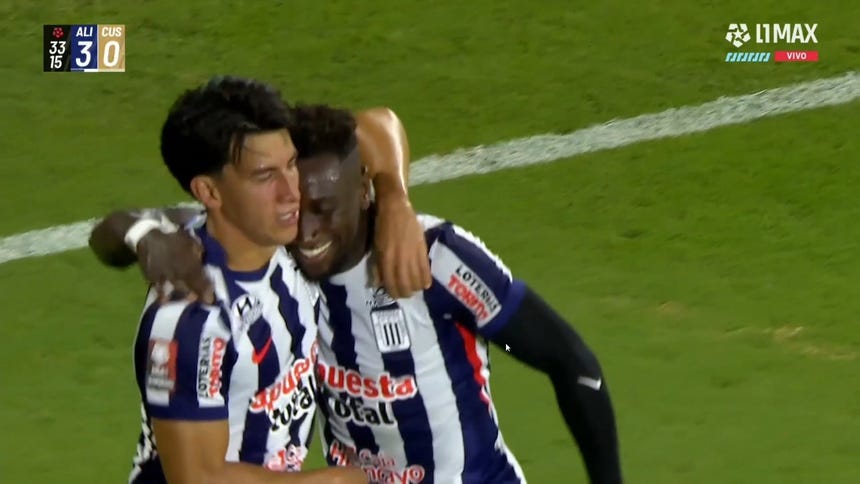 Completó doblete: Fernando Gaibor anotó tras remate desde fuera del área en el Alianza Lima ante Cusco FC [VIDEO]