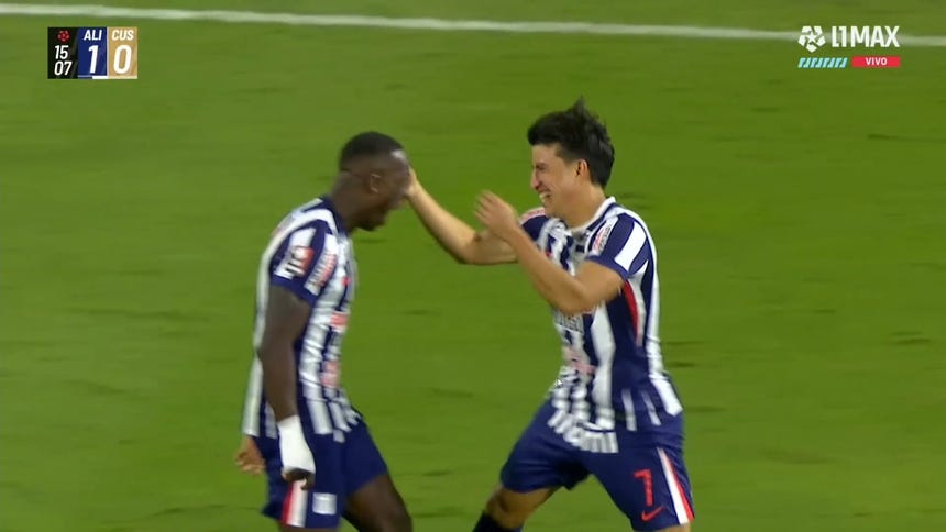 ¡Golazo! Alianza celebra: Fernado Gaibor se lució con remate al ángulo ante Cusco FC [VIDEO]
