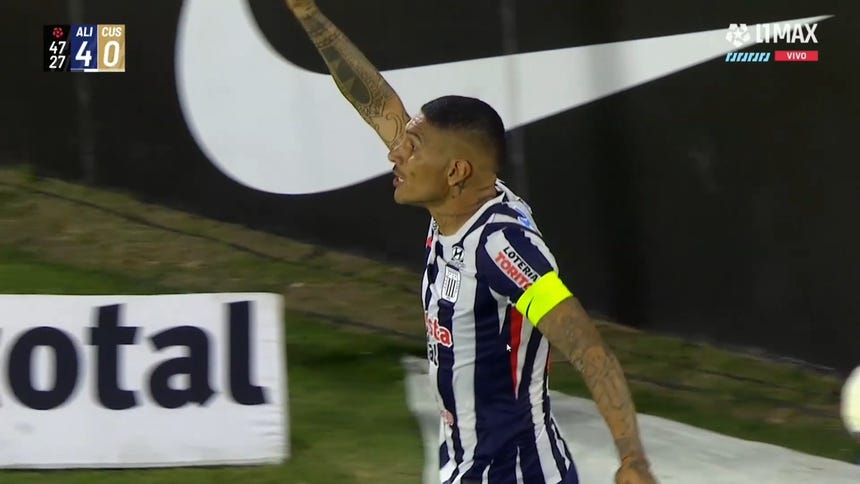 Paolo Guerrero volvió al gol: la exquisita definición en la victoria contundente de Alianza Lima ante Cusco FC [VIDEO]