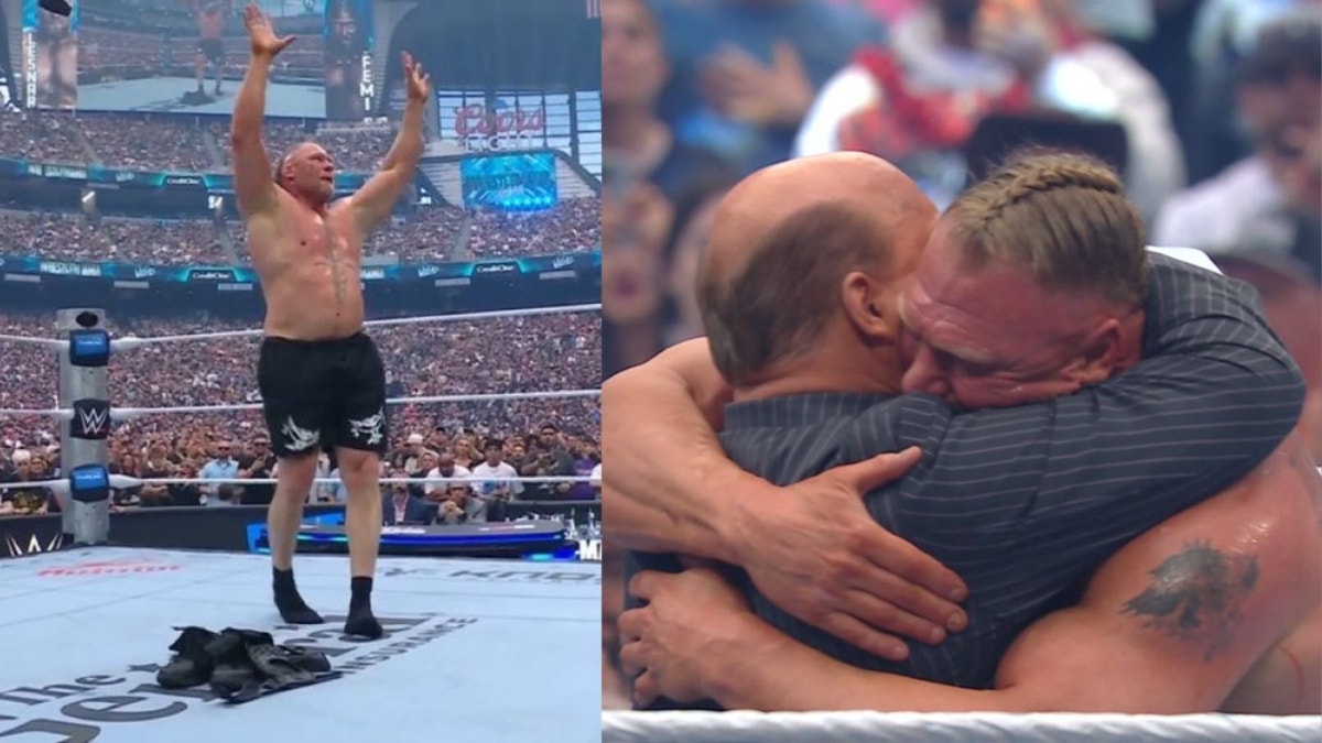 Con lagrimas en los ojos, Brock Lesnar se despide de la WWE en WrestleMania 42