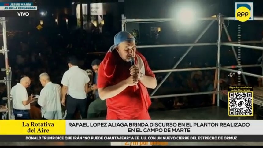 López Aliaga pide intervención de Fiscalía en la ONPE durante plantón