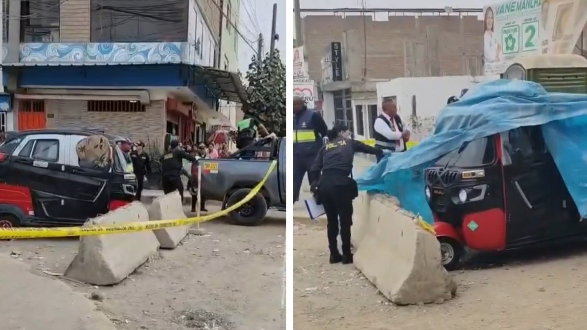 Agentes de la comisaría José Gálvez llegaron a la zona y acordonaron el lugar donde se produjo el asesinato. 