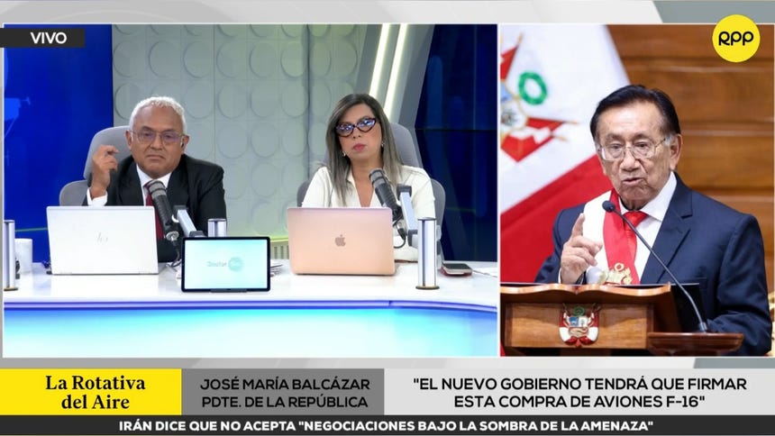 José María Balcázar dice que pronunciarse sobre una posible salida de Piero Corvetto de la ONPE 