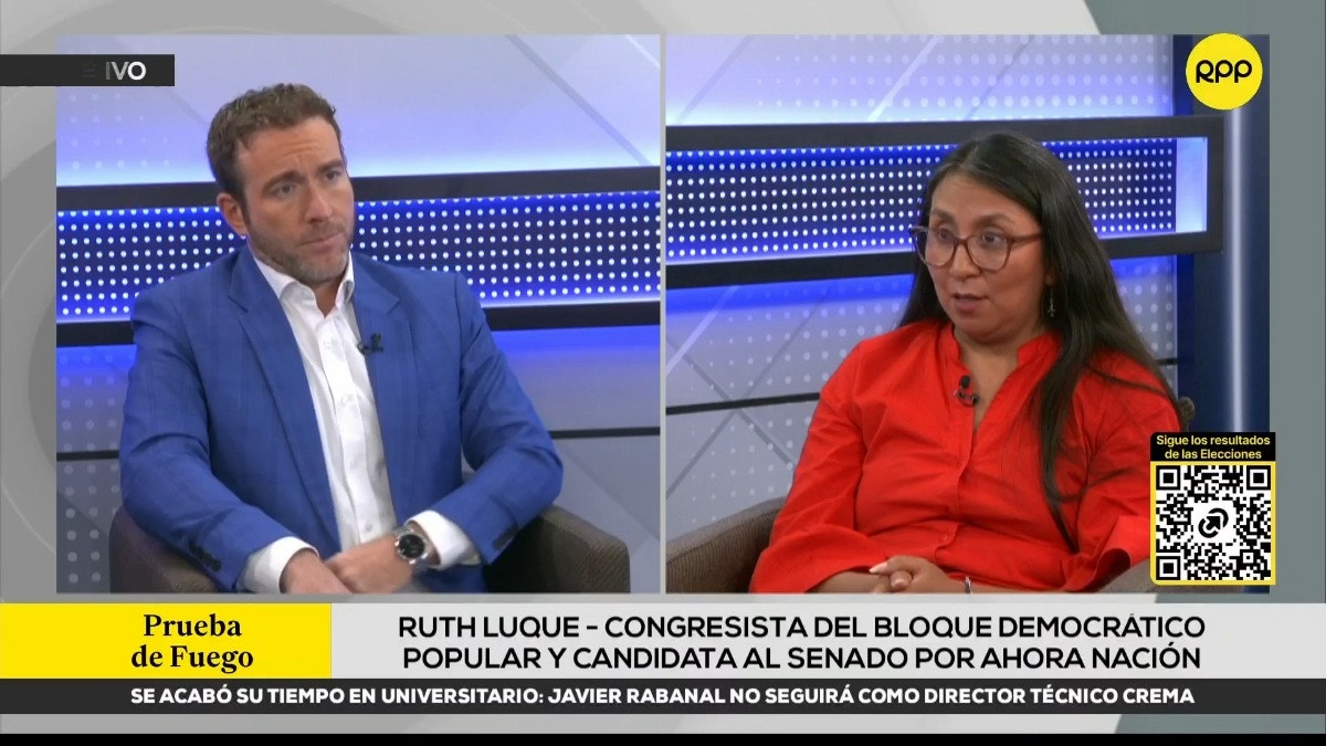 Ruth Luque Ibarra cuestiona a Rafael López Aliaga
