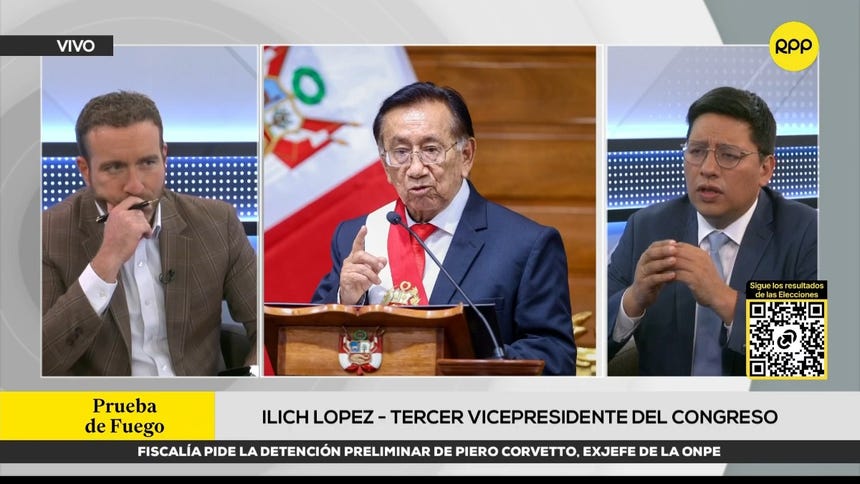 Ilich López defiende moción de censura contra José María Balcázar: “Se ha puesto gravemente en riesgo la seguridad nacional”