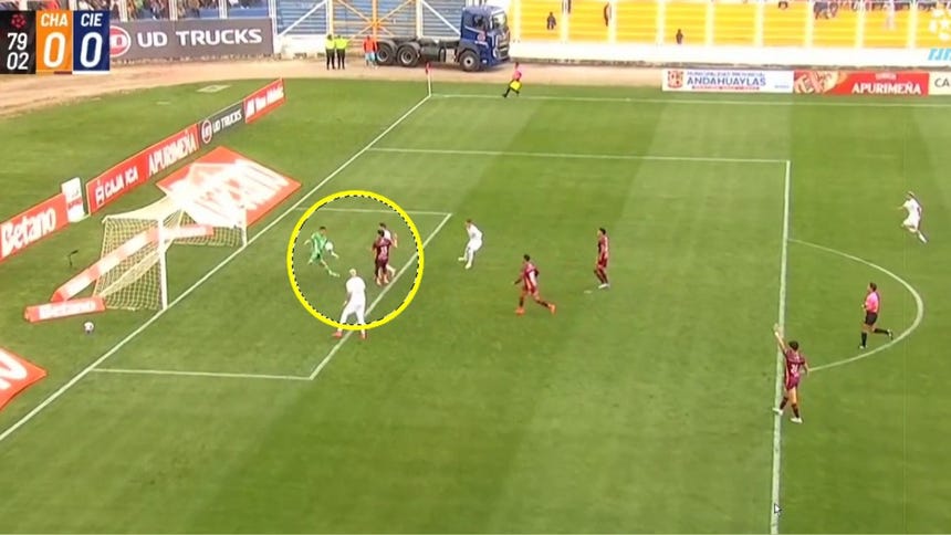 Espectacular doble tapada de arquero de Los Chankas para evitar gol de Cienciano [VIDEO]