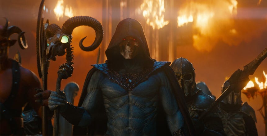 Jared Leto interpreta a Skeletor, uno de los villanos más icónicos de la televisión animada de los años 80.