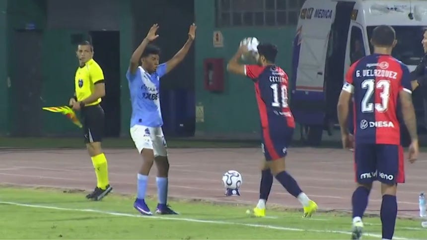 Por pelotazo en la cara a Maxloren Castro: Conmebol impuso sanción a jugador de Cerro Porteño