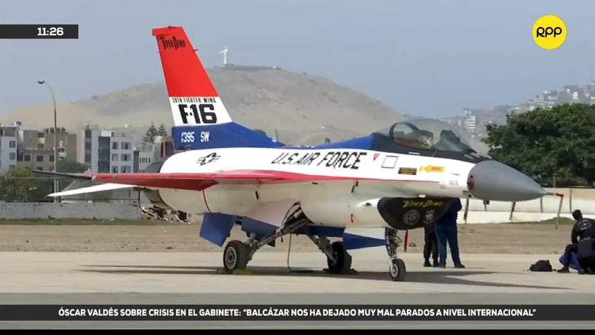 Exhibirán aviones de combate F-16 de EE.UU. en Festival Aéreo BALP Lima 2026