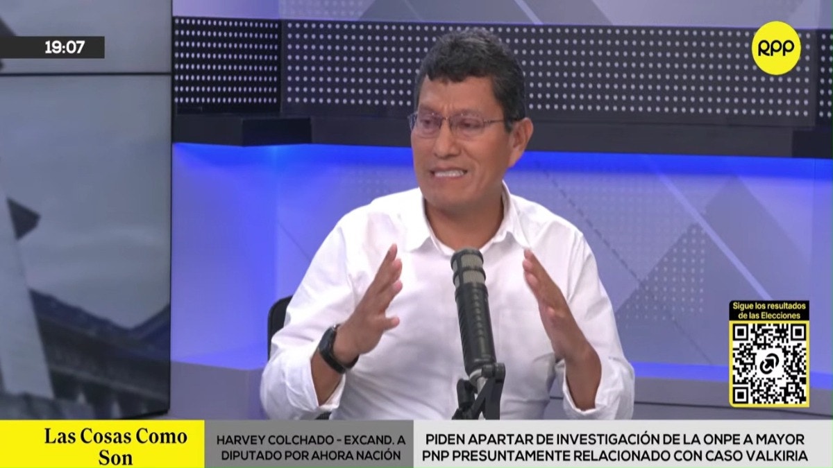 Harvey Colchado pide apartar de investigación de la ONPE a Mayor PNP por antecedentes en el caso Valkiria