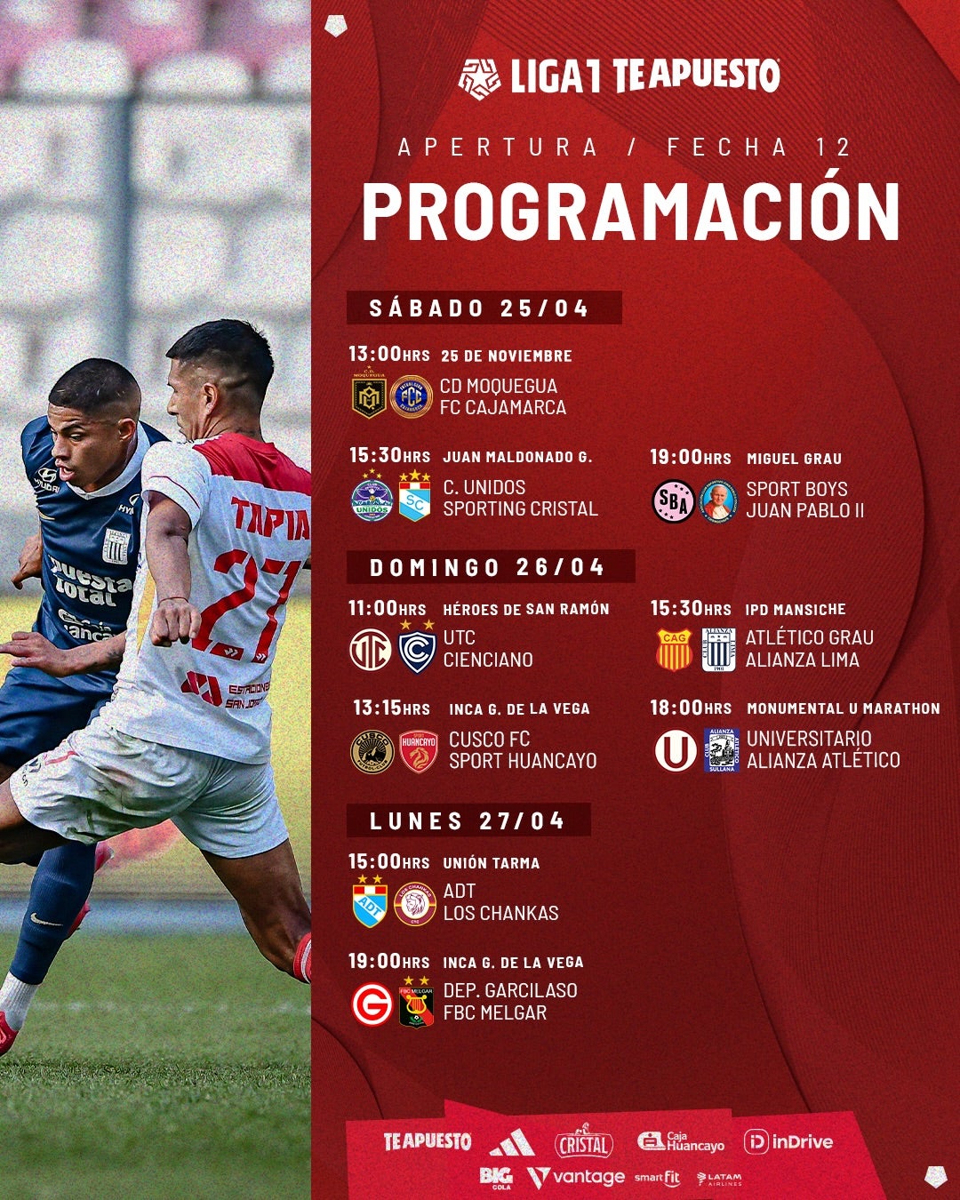 Así se juega la nueva fecha del Torneo Apertura.