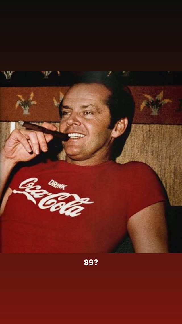 Jack Nicholson celebró sus 89 años