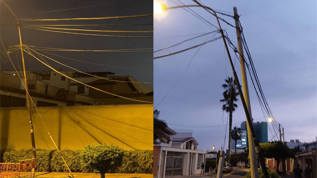 Rosario hace un llamado a las autoridades correspondientes para que puedan retirar el poste dañado. 