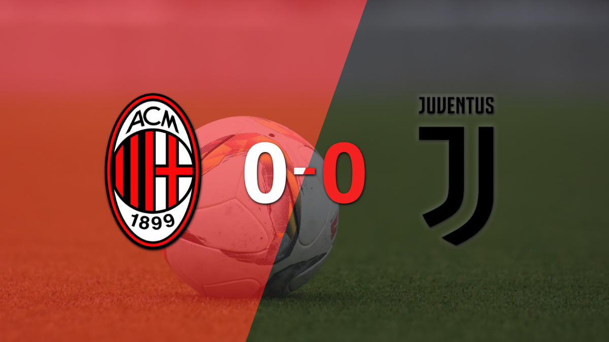 Serie A: Milan y Juventus igualaron sin goles en el marcador