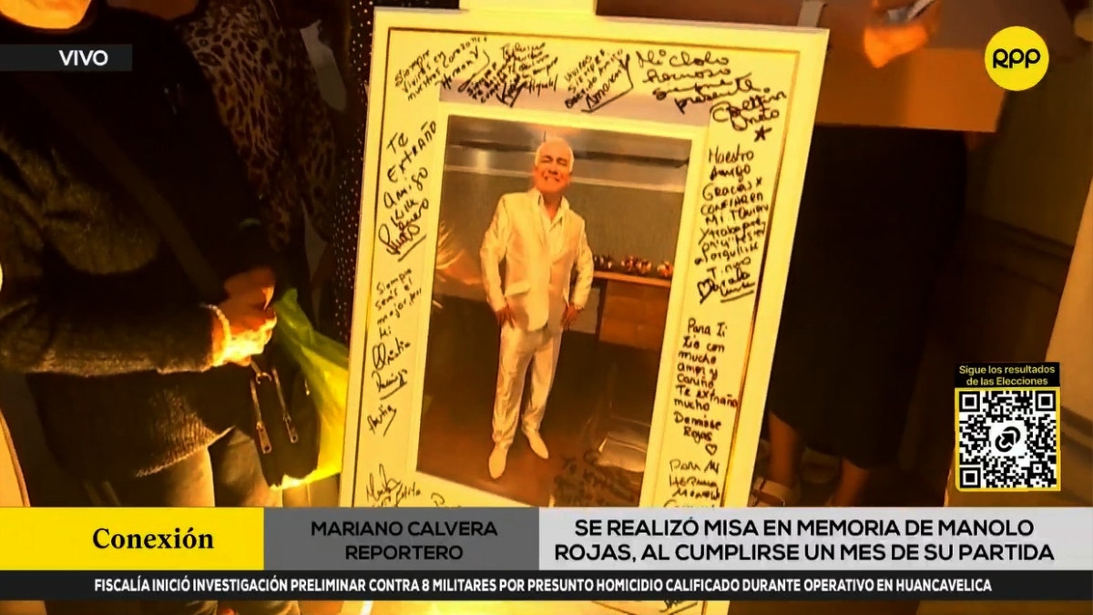 Manolo Rojas es recordado en emotiva misa por el primer mes de su fallecimiento: "Lo tenemos presente"