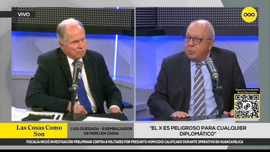 Exembajador Luis Quesada analizó la rivalidad entre EE. UU. y China y su impacto en el Perú