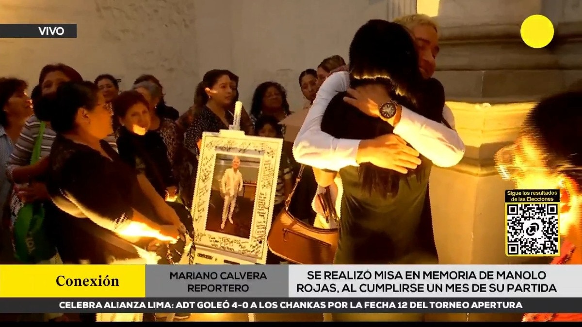 Familiares y amigos de Manolo Rojas celebraron misa por el primer mes de su fallecimiento