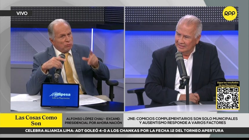 Alfonso López Chau descarta que haya fraude en las elecciones y pide que se respete la voluntad del pueblo