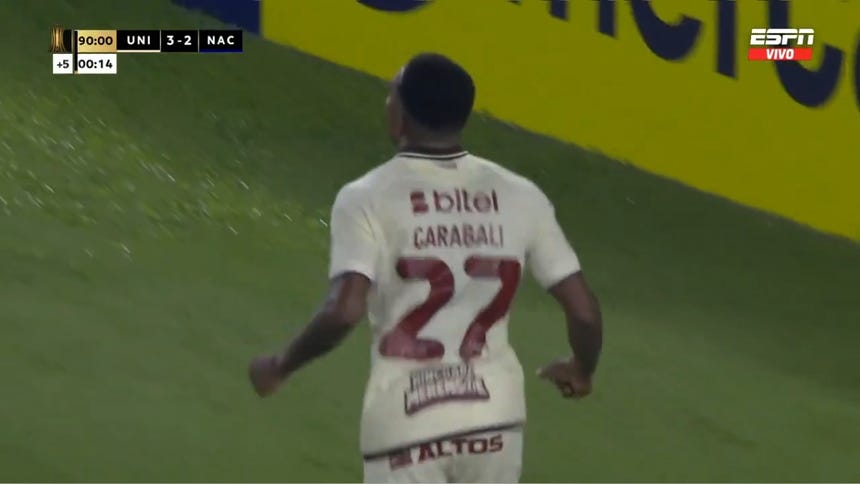 El gol de José Carabalí que cerró la victoria de Universitario ante Nacional [VIDEO]