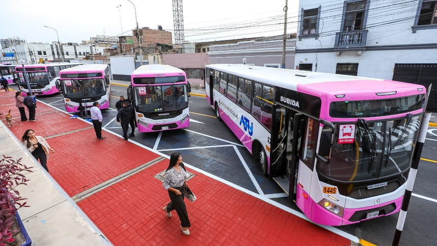 Callao presenta nueva flota del Corredor Rosado que unirá Mi Perú con el Cercado de Lima