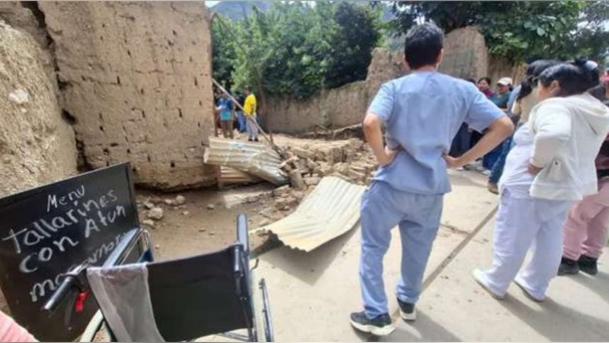 Áncash: colapso de pared en comedor popular deja una mujer fallecida y otra herida en Rahuapampa