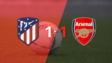 Champions League: Arsenal empató ante Atlético de Madrid en el partido de ida
