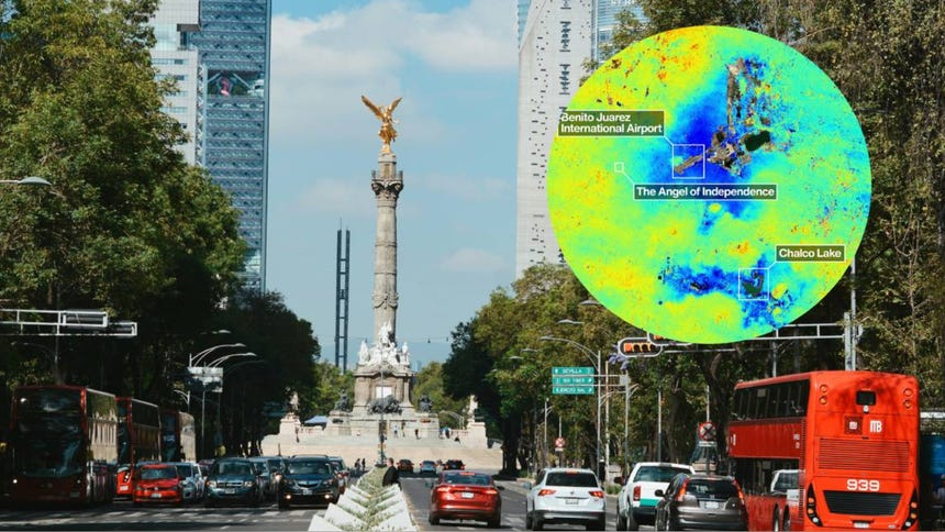 En tiempo real: nuevo satélite de la NASA detecta desde el espacio cómo se está hundiendo la Ciudad de México