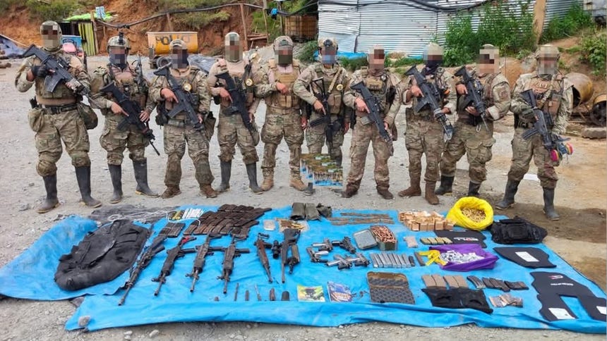Comando Unificado Pataz incautó armamento de guerra y detuvo a 68 personas en operación contra minería ilegal